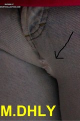 Torn jeans make for a sexy camel toe